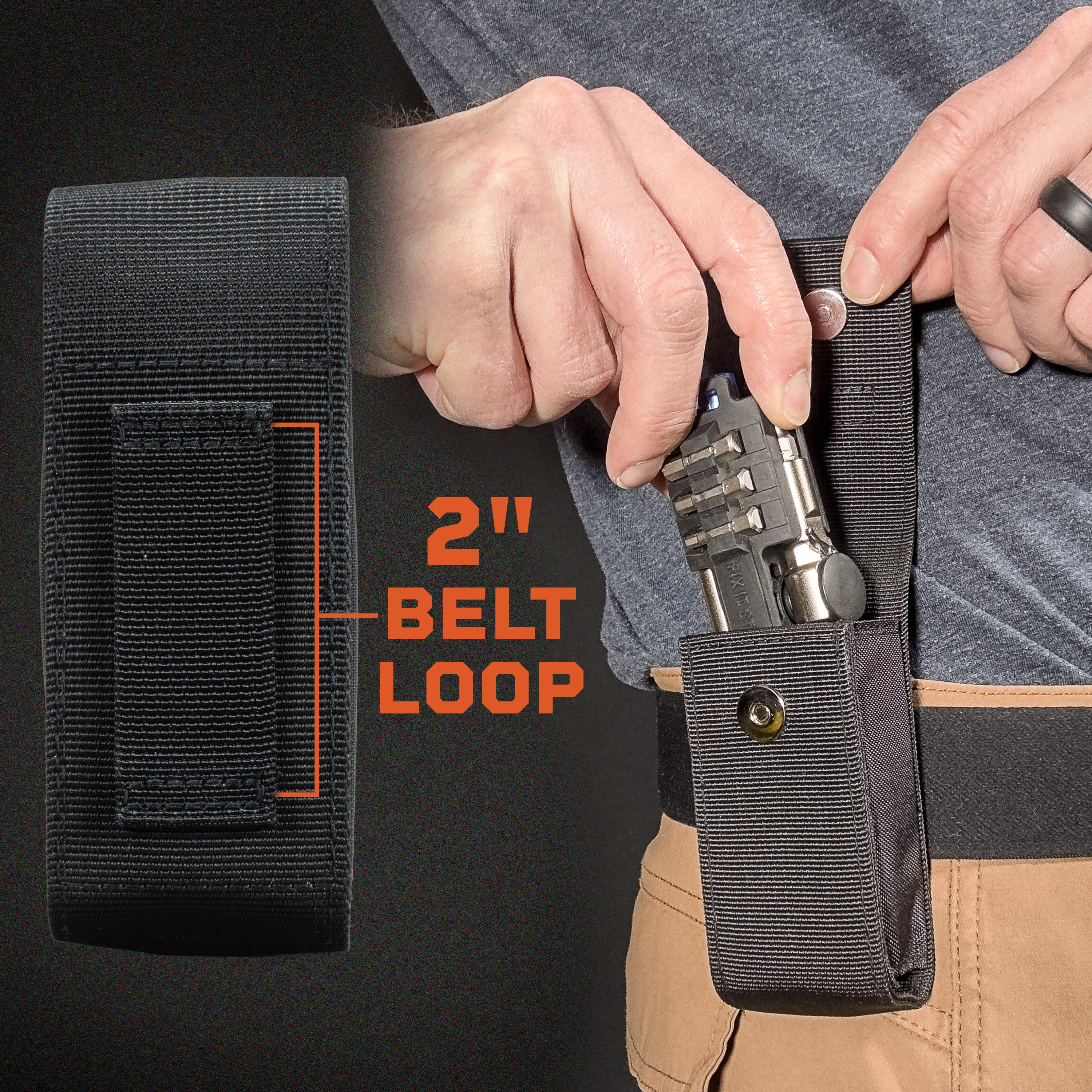Compact Ratcheting Multi-Tool w/ Mini All-In-One Torque Driver and Belt Pouch - Image 3