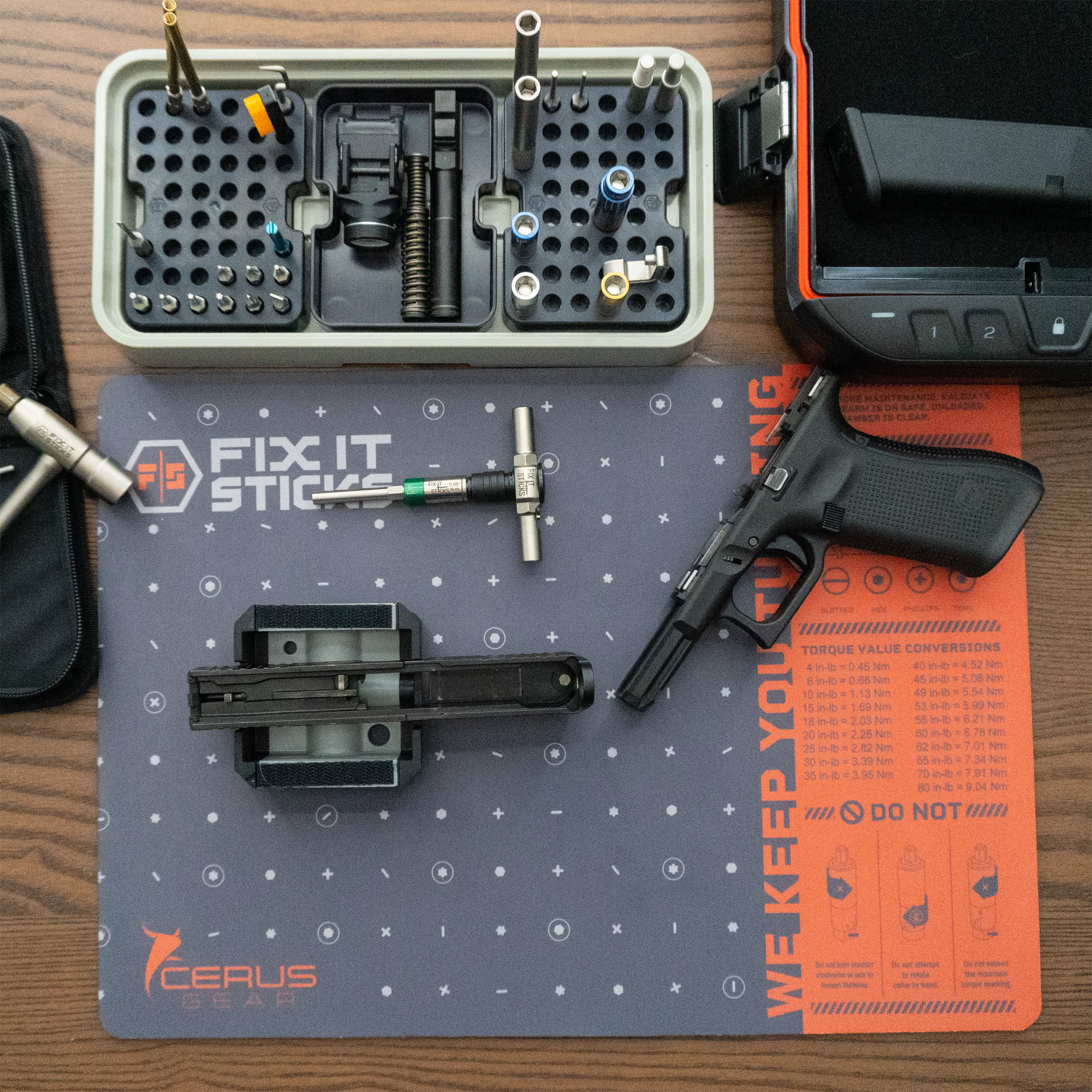 Fix It Sticks Pistol Maintenance Mat (12" x 17") by Cerus Gear - Image 2