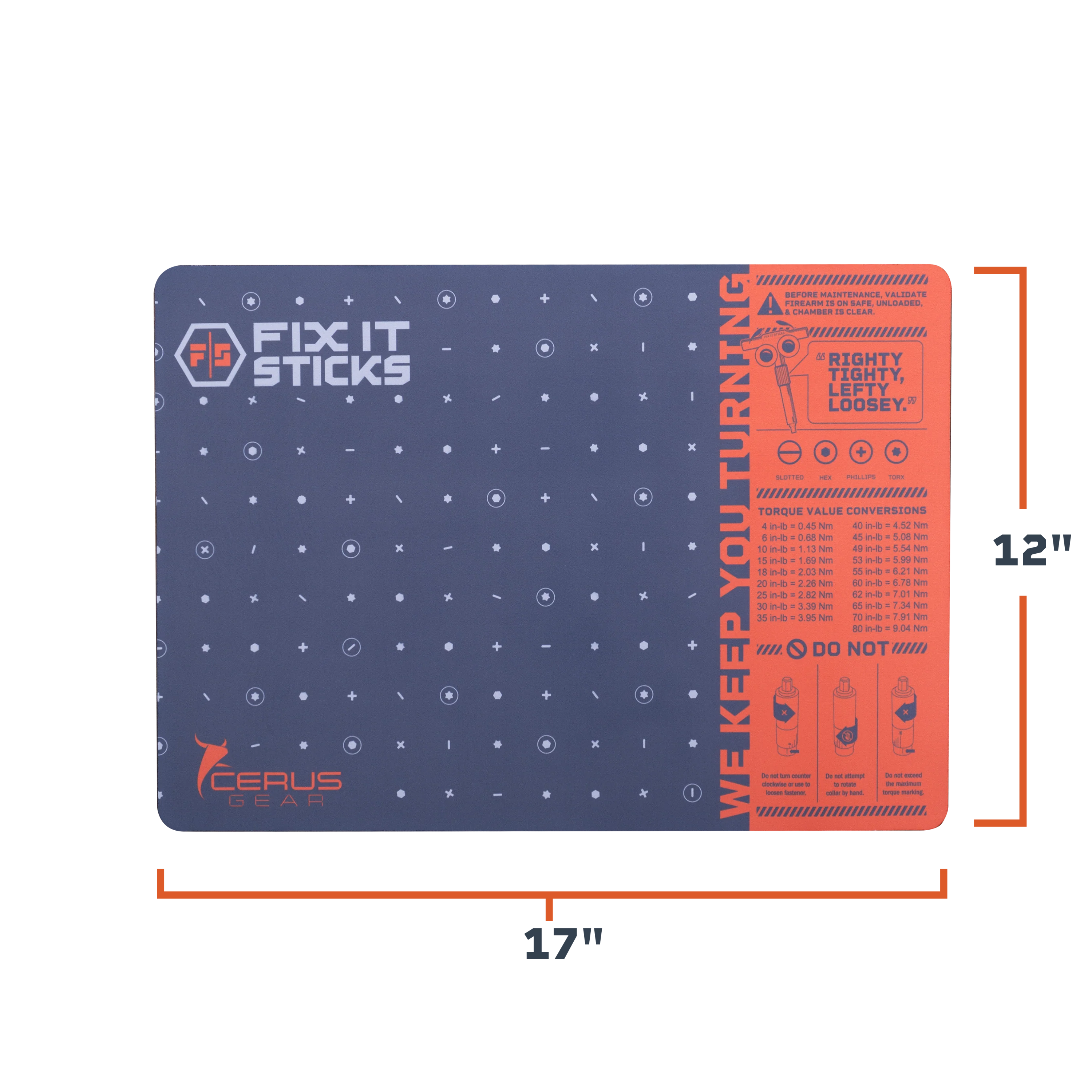 Fix It Sticks Pistol Maintenance Mat (12" x 17") by Cerus Gear - Image 4